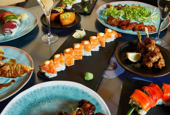 unlimited asian tapas and sushi