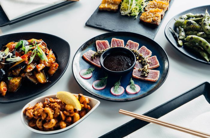 unlimited asian tapas and sushi