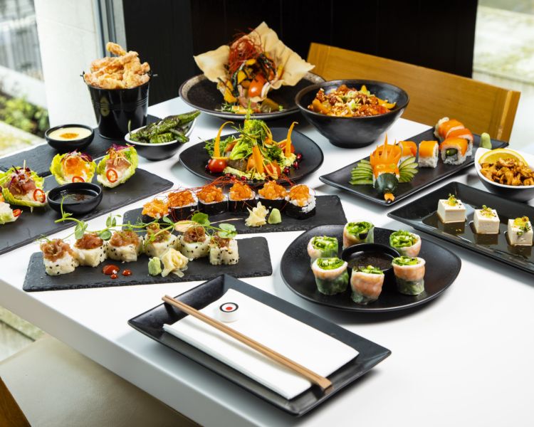 unlimited asian tapas and sushi