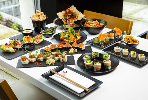 unlimited asian tapas and sushi