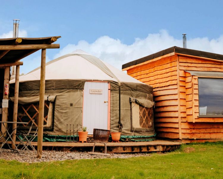 two nights cabin yurt stay in yorkshire