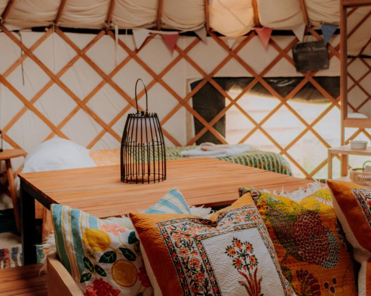 two nights cabin yurt stay in yorkshire