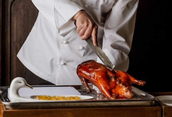 chinese fine dining duck five course menu