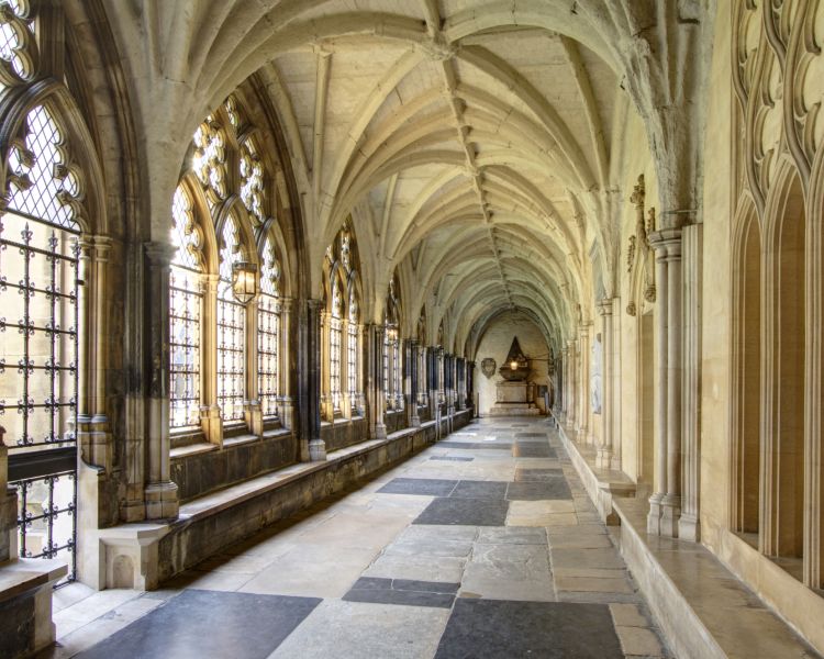 view of inside westminster abbey in london