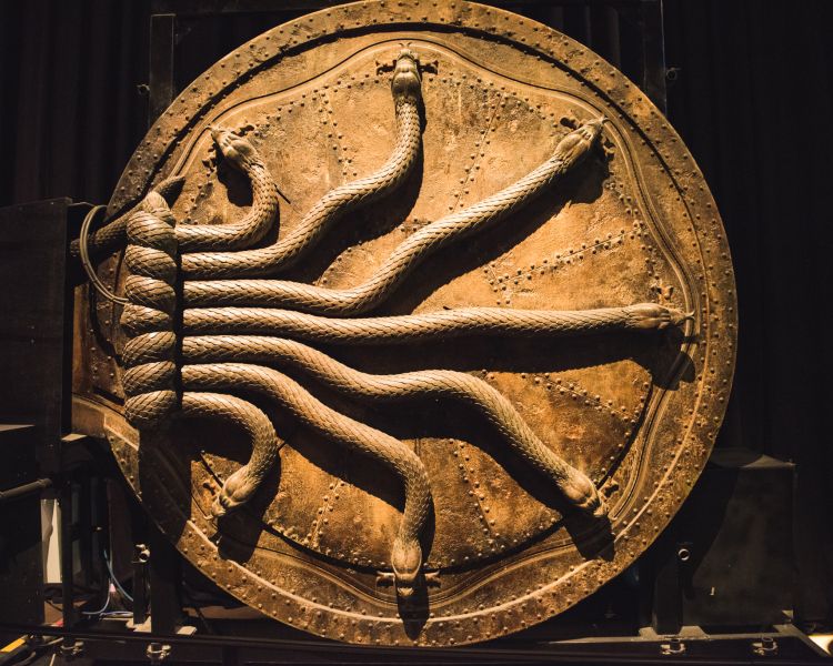 chamber of secrets door at warner bros. studio tour london - the making of harry potter