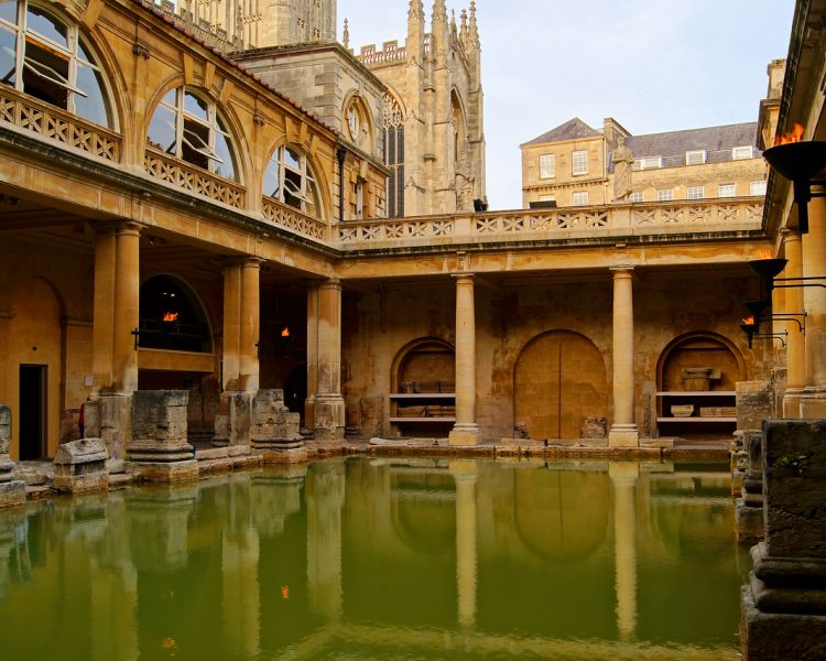 the roman baths in bath