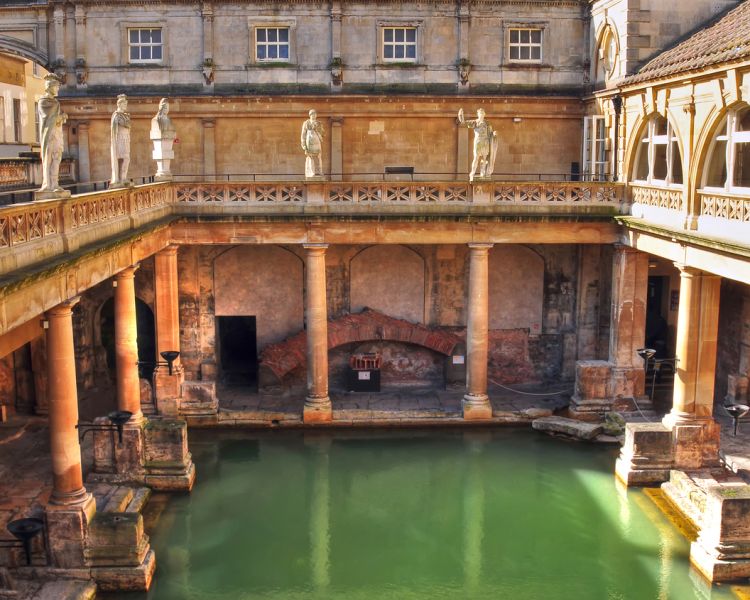 the roman baths in bath