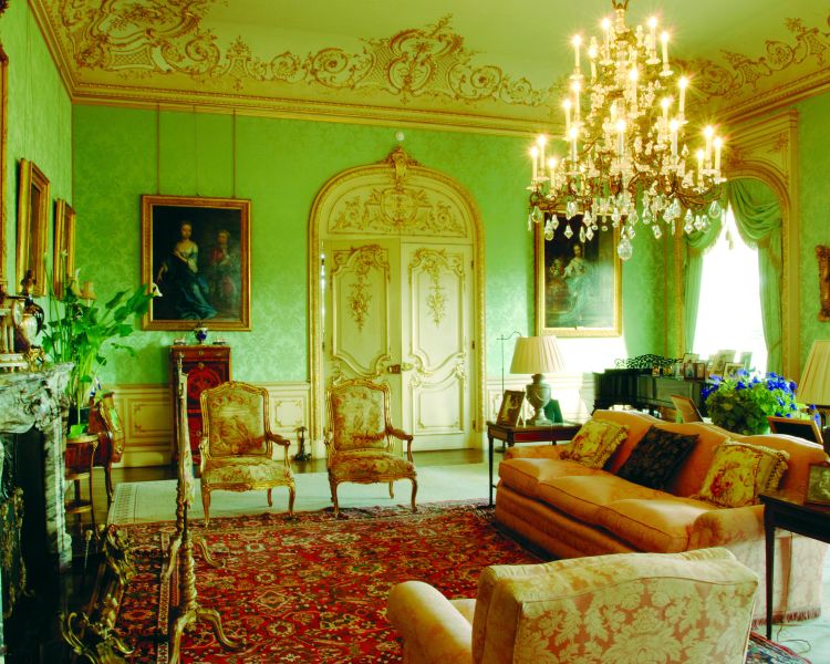 the drawing room at highclere castle the home of downton abbey