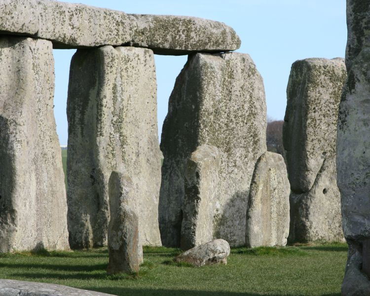 view of stonehenge on a sunny day