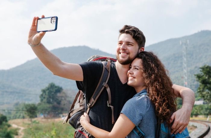 couple overlooking countryside