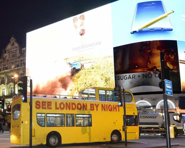 london bus tour by night