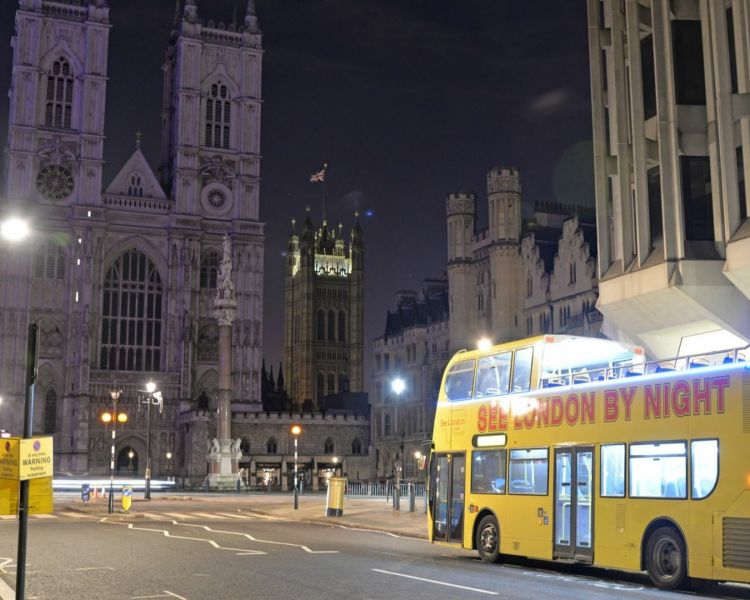 london bus tour by night