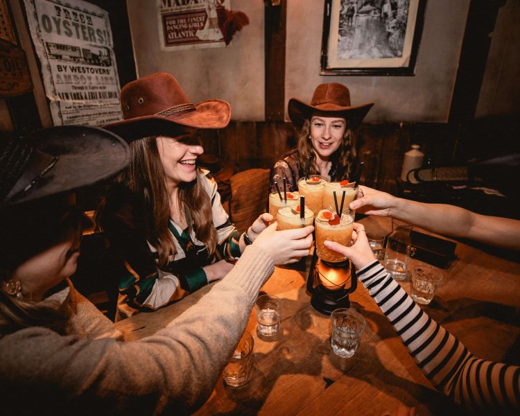 immersive cocktail experience at moonshine saloon