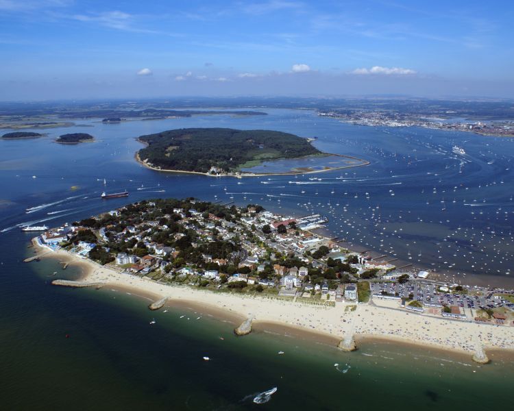 sandbanks seen on a poole harbour and islands cruise