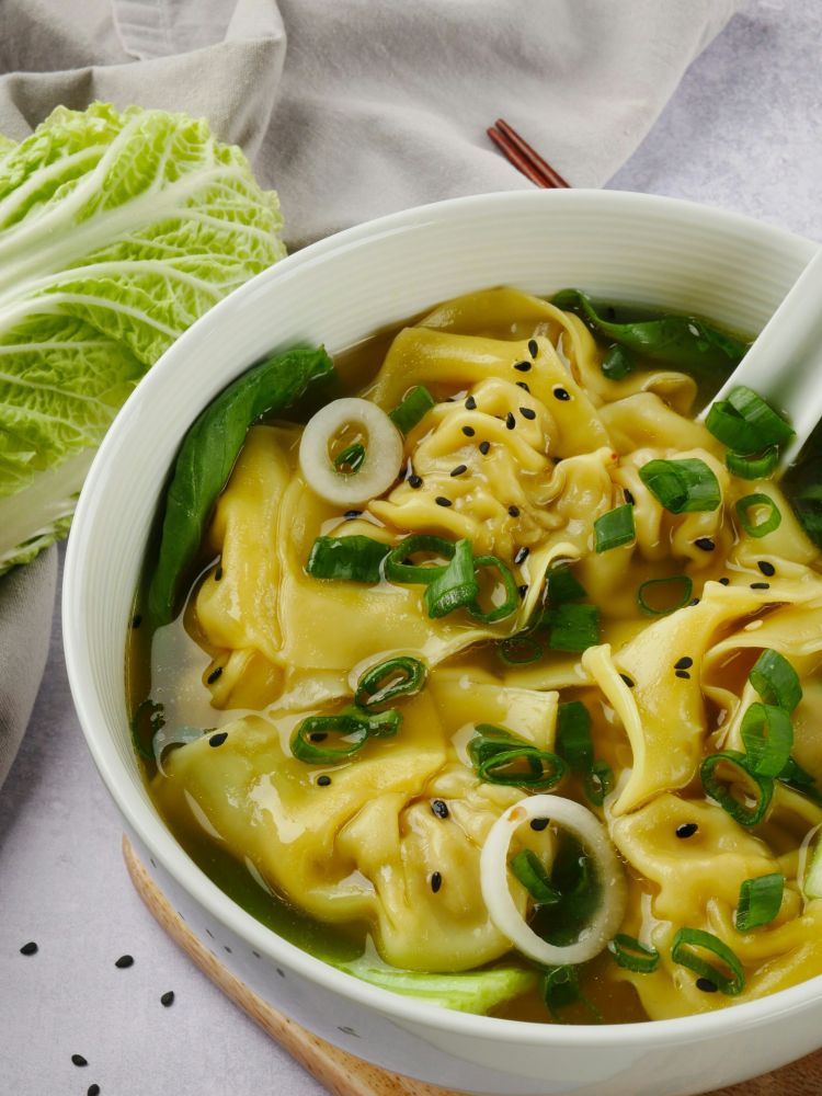 wonton made on cookery class experience