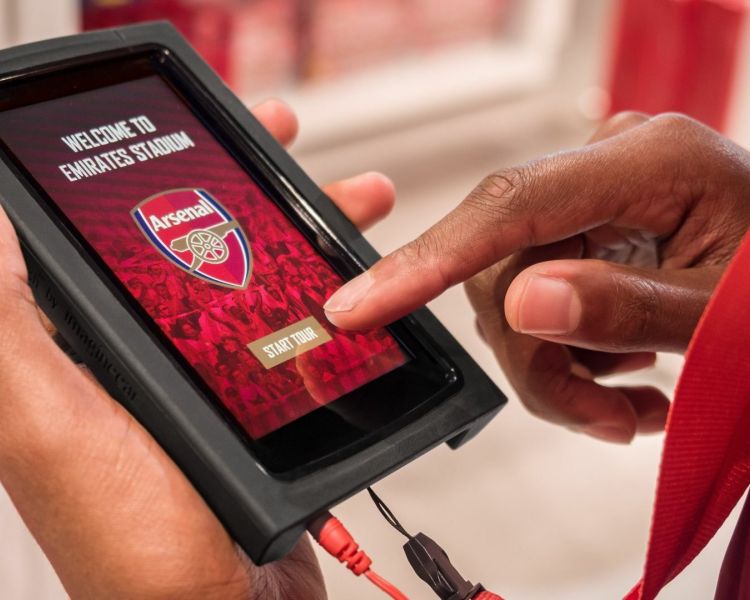 Emirates stadium tour handsets