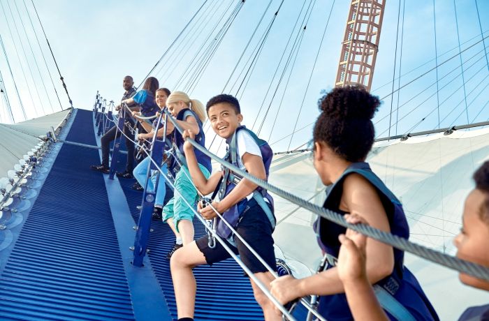 up at the o2 anytime climb experience