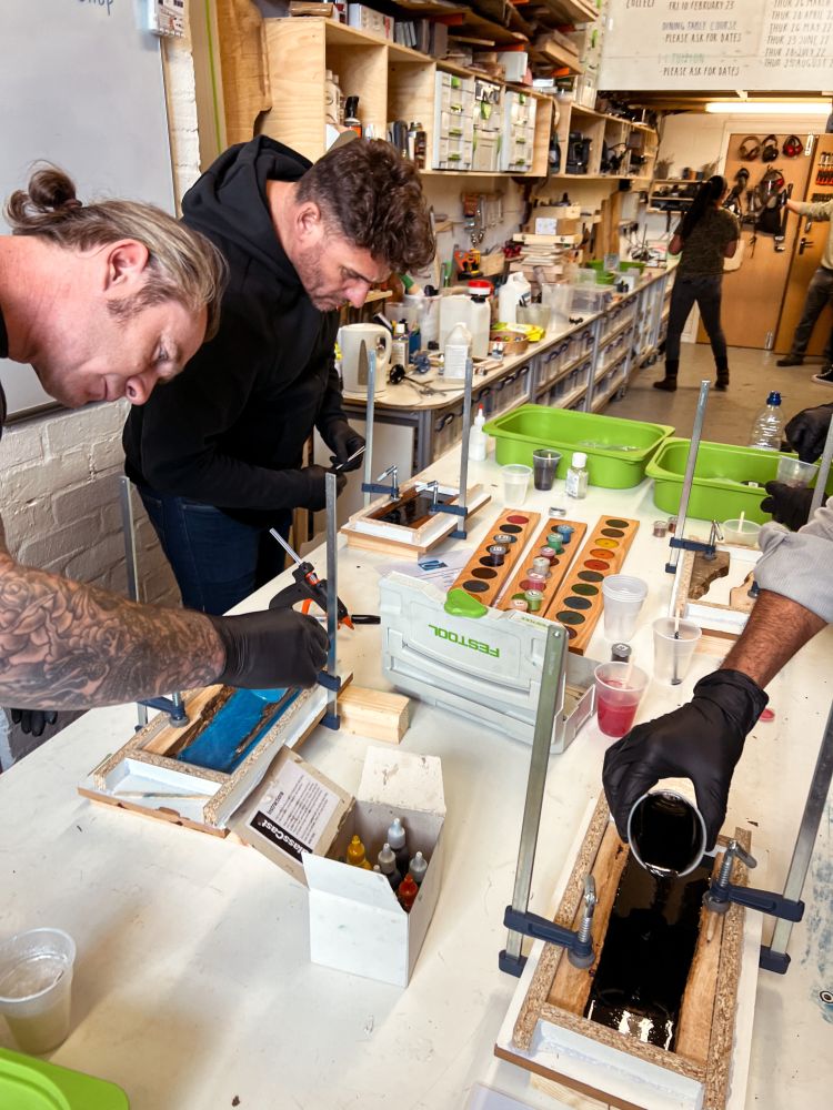 beginners epoxy resin workshop