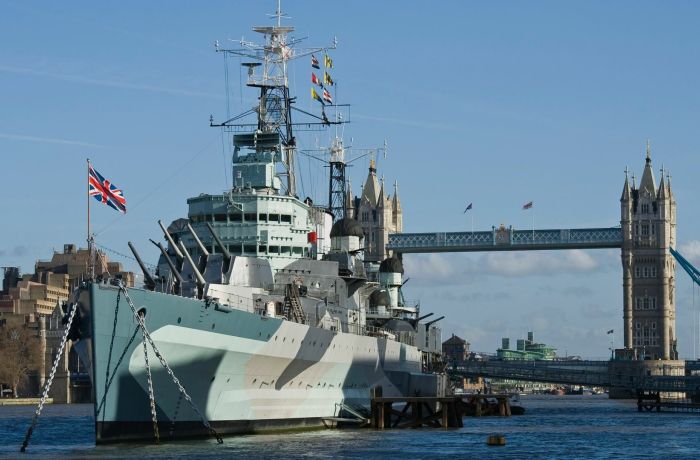Hms belfast ship exterior