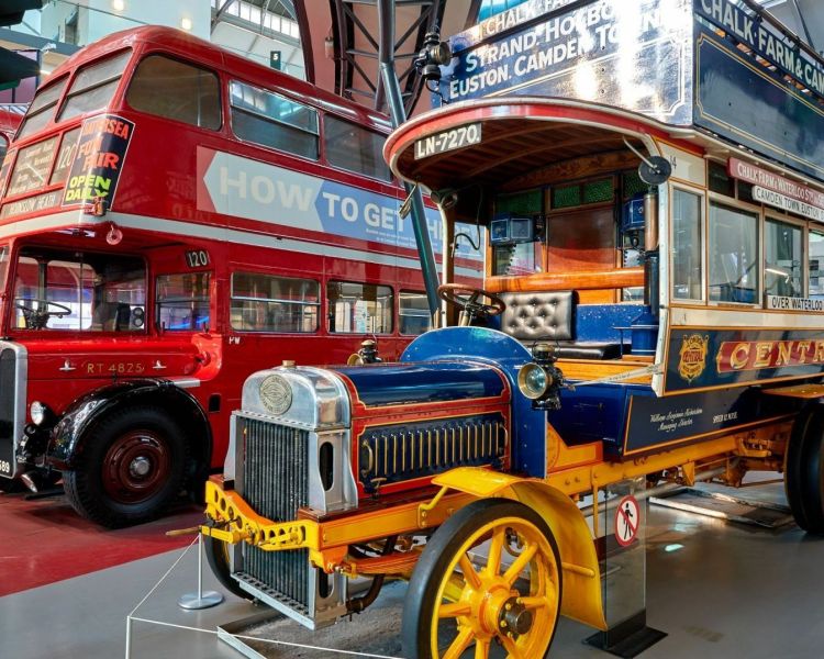 London transport museum buses through time