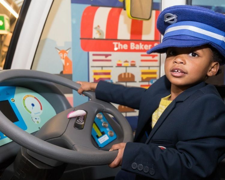 London transport museum drive a bus