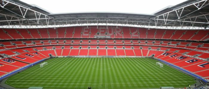 the pitch at wembley stadium