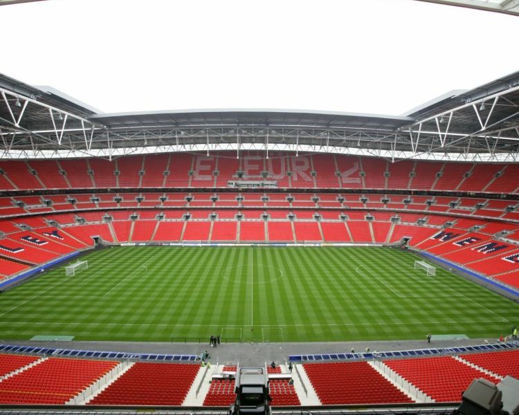 the pitch at wembley stadium
