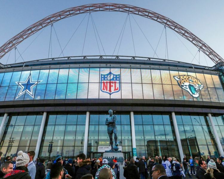 the front of wembley stadium