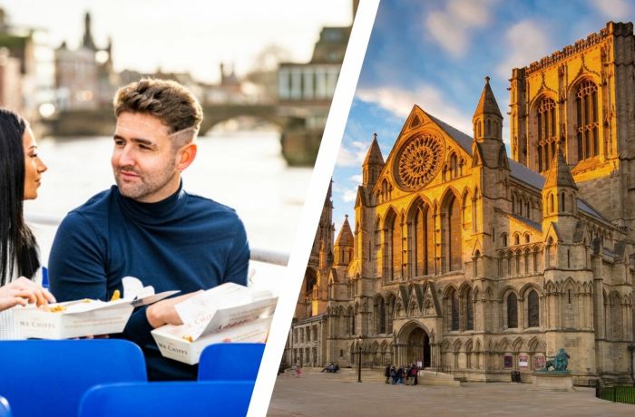 York short break for two with fish and chip river cruise