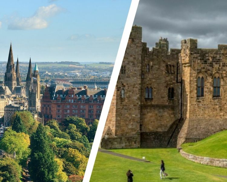 Edinburgh short break for two with alnwick castle tour