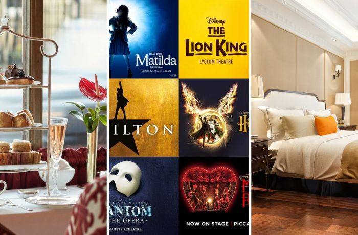 london theatre break for two with afternoon tea at the rubens