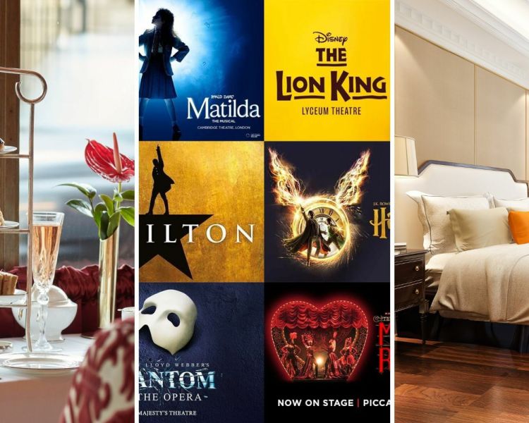 london theatre break for two with afternoon tea at the rubens