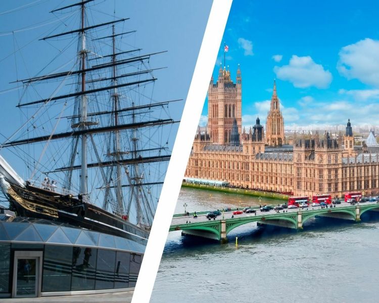 London city break with tickets to the cutty sark