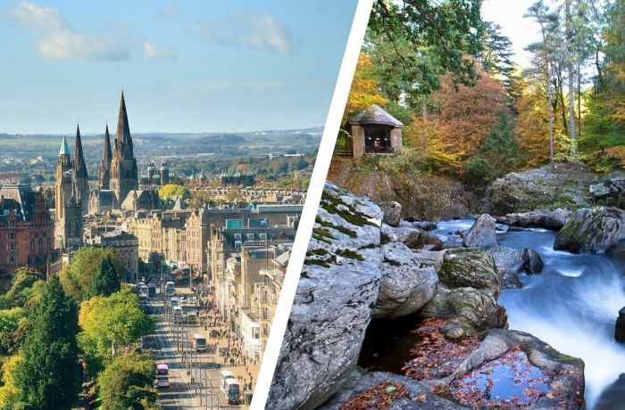 Ednburgh short break for two with whisky and waterfalls day tour