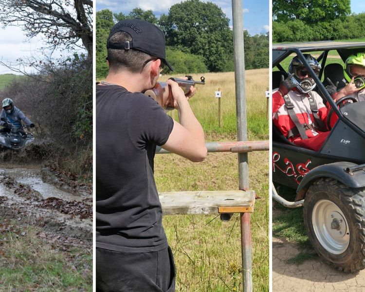 Quad biking mud karting rage buggies air rifle experience london