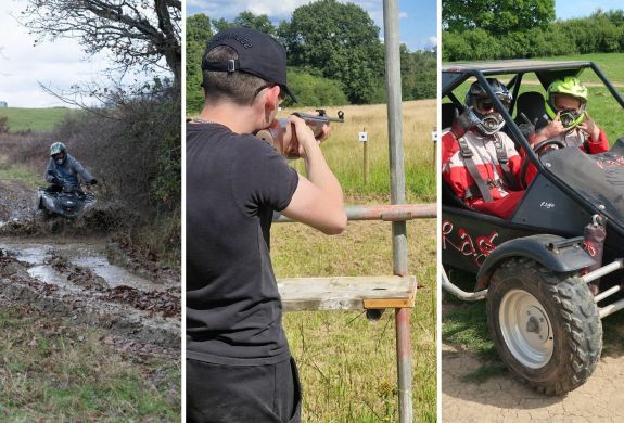 Quad biking mud karting rage buggies air rifle experience london