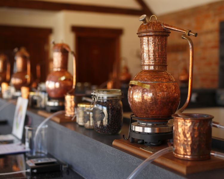 copper stills on gin making experience in shropshire