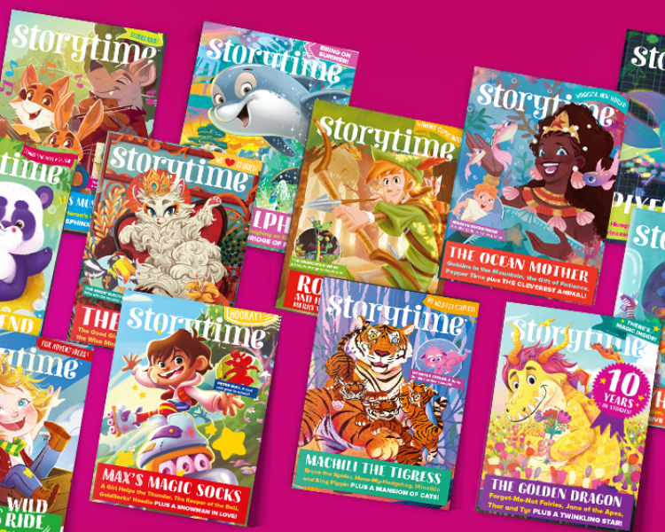 12 month subscription of kids storytime magazine