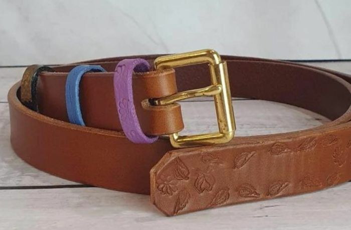 Leather belt making