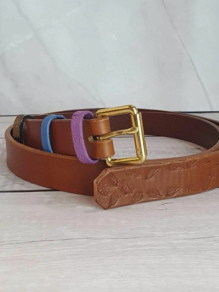 Leather belt making