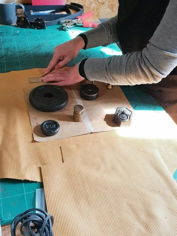 Crafting leather bag