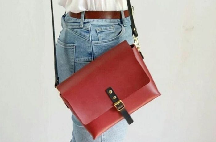 Red satchel