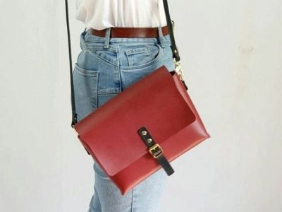 Red satchel