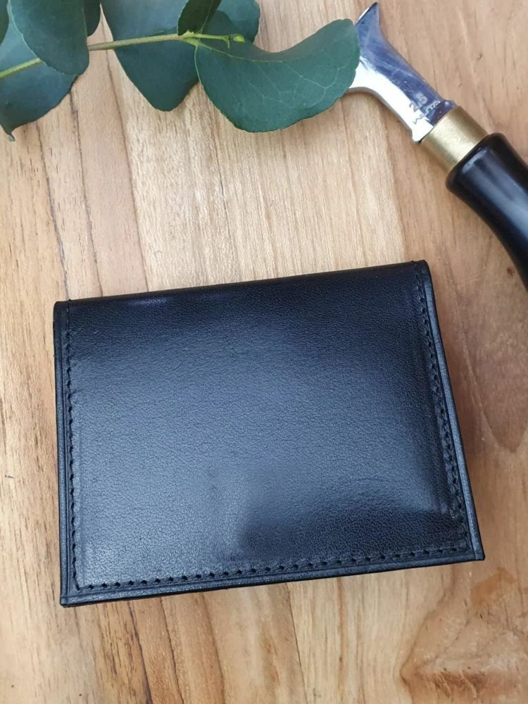 Leather wallet in black