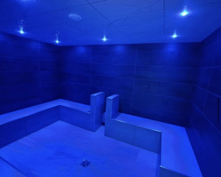 Natural light steam room