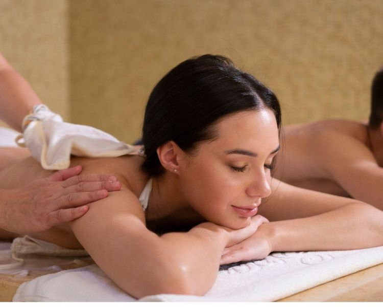 Couples back massage...