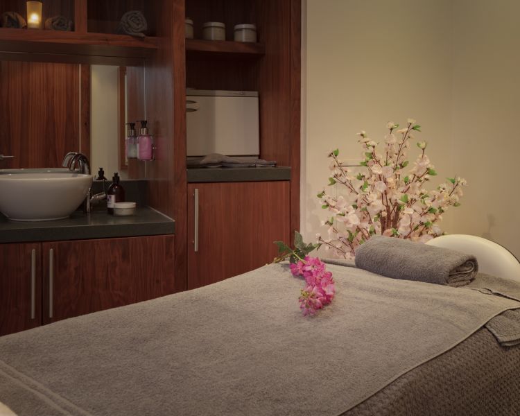 treatment room for luxury spa day experience