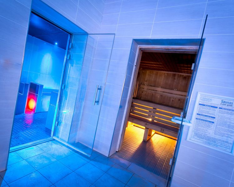 sauna and steam room spa experience