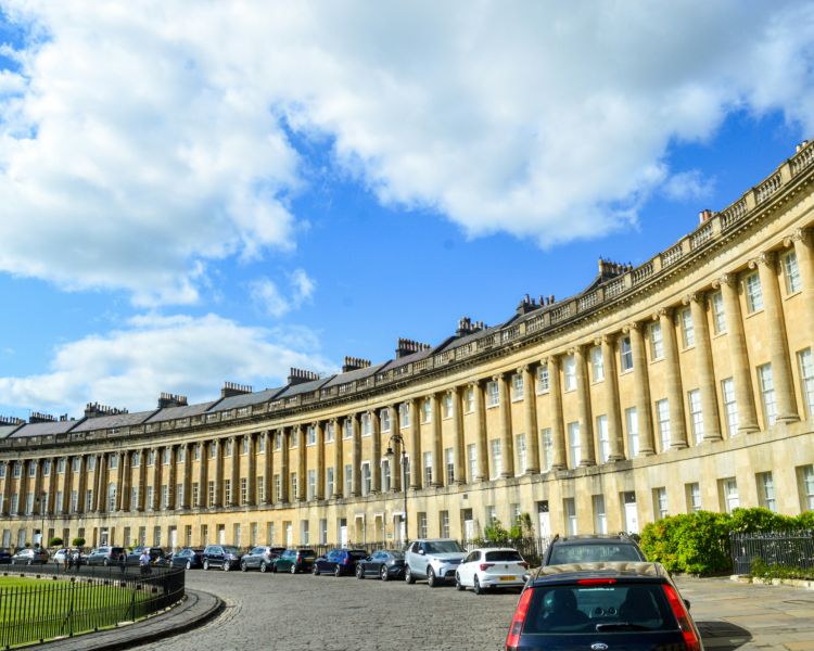 The royal crescent in bath