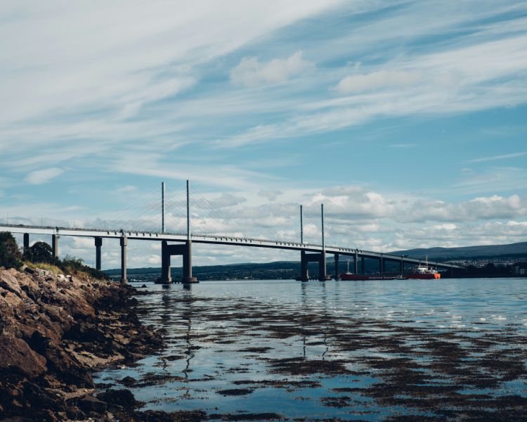 The kessock bridge crossing the beauly firth in inverness scotland